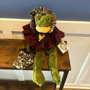 Ganz FROG COUPLE FLORA Cottage Collectibles Plush Stuffed Animal 20"